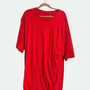 The Foundry Supply Co Mens Red T-Shirt 2XLT Big Tall Basic